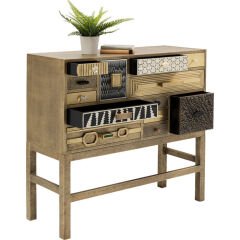 High Dresser Chalet Gold 13 Drawers Şifonyer