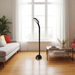 Mertel Oynar Başlıklı Dokunmatik LED Siyah Lambader