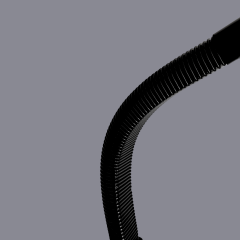 Mertel Oynar Başlıklı Dokunmatik LED Siyah Lambader