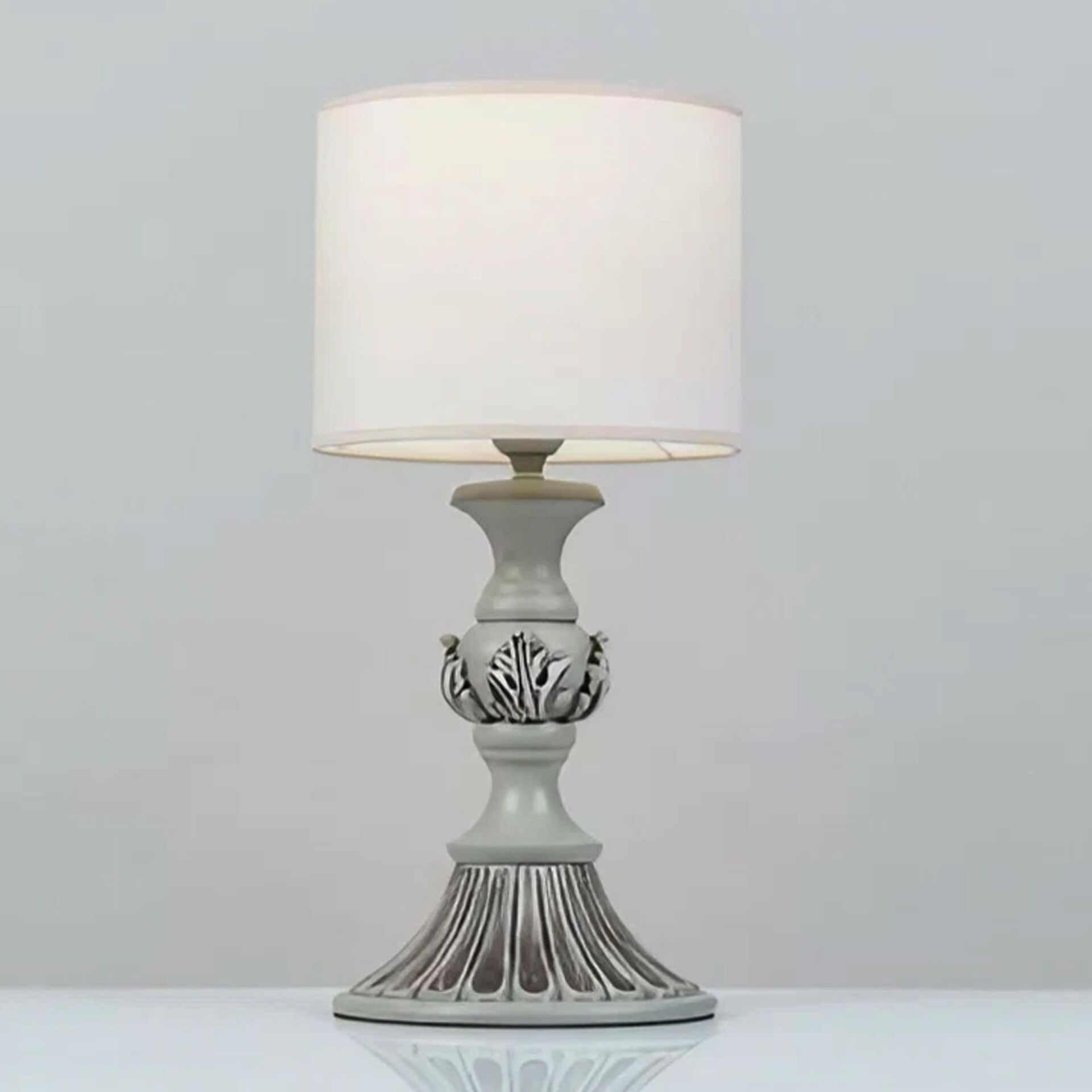 Yaprak Abajur Gri - 2242