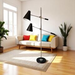 Telsa Oynar Başlıklı Krom Lambader