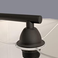 Halde Tripod Ayaklı Siyah Lambader