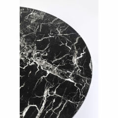 Veneto Marble Black Mermer Yemek Masası