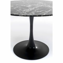 Veneto Marble Black Mermer Yemek Masası