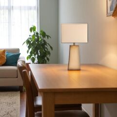 Pelta Açık Kahve Abajur