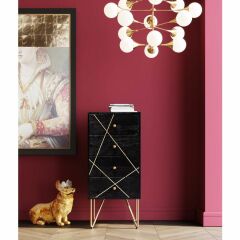 Dresser Gold Vein 4 Drawers Şifonyer 40x88 cm