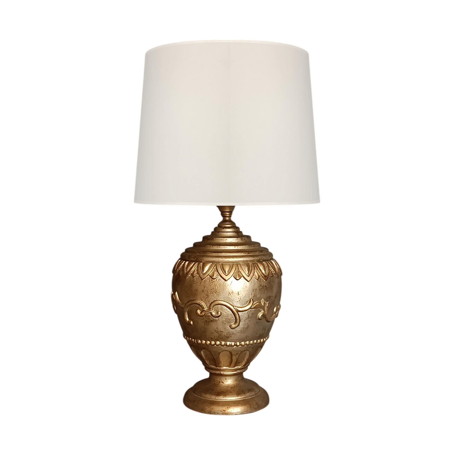 Lendra Motifli Gold Abajur