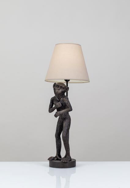Monkey Abajur Krem - 2255