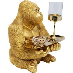 Sitting Leopard Silver Dekoratif Obje 150cm