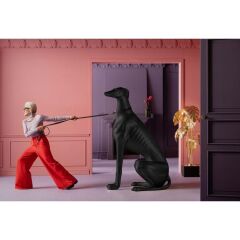 Greyhound Oskar Siyah XXL Heykel 180cm