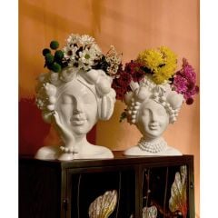 Fruity White Poliresin Vazo