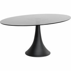 Table Grande Possibilita Smoke Glass Yemek Masası