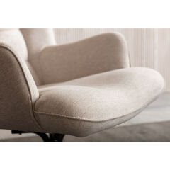 Oscar Cream Masif Döner Berjer