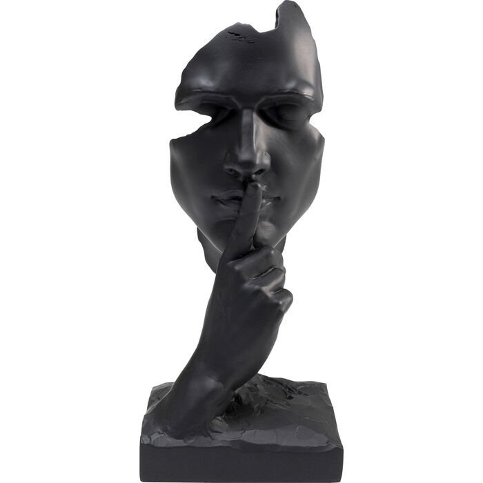 Quiet Face Black Dekoratif Obje