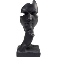 Quiet Face Black Dekoratif Obje