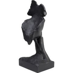 Quiet Face Black Dekoratif Obje