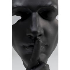 Quiet Face Black Dekoratif Obje