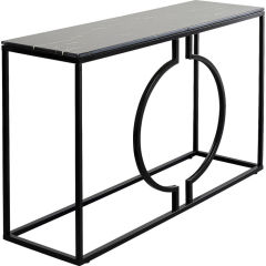 Console Miami Loft Siyah Yemek Masası 120x75 cm