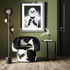 Swivel Maye Ahşap Berjer