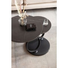 Beverly Black Seramik Orta Sehpa