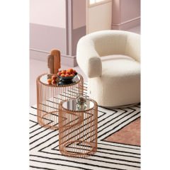 Swivel Maye Krem Berjer