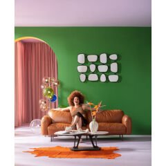 Coffee Table Franklin White Orta Sehpa 150x58 cm