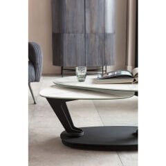 Coffee Table Franklin White Orta Sehpa 150x58 cm