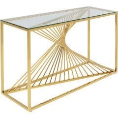 Laser Şeffaf Camlı Titanyum Kaplamalı Paslanmaz Çelik Konsol