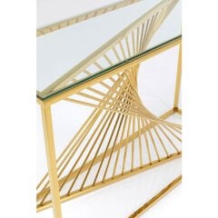 Laser Şeffaf Camlı Titanyum Kaplamalı Paslanmaz Çelik Konsol