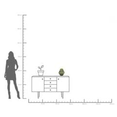 Vase Volante Green 27cm