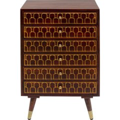 Muskat 6 Drawers Masif Ahşap Şifonyer
