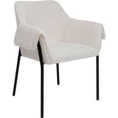 Armrest Bess Krem Polyester Sandalye