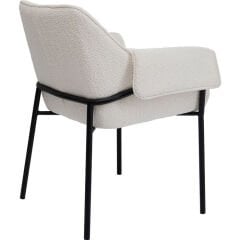 Armrest Bess Krem Polyester Sandalye