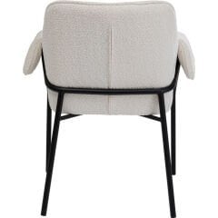 Armrest Bess Krem Polyester Sandalye