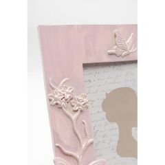 Picture Frame Butterfly Pink 10x15cm