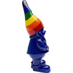 Deco Figurine Gnome Rainbow Blue 21cm