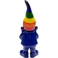 Deco Figurine Gnome Rainbow Blue 21cm