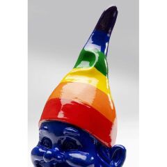 Deco Figurine Gnome Rainbow Blue 21cm