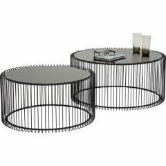 Wire Siyah 2'li Sehpa