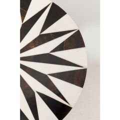 Side Table Domero Star Brown White Sehpa