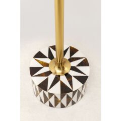 Side Table Domero Star Brown White Sehpa