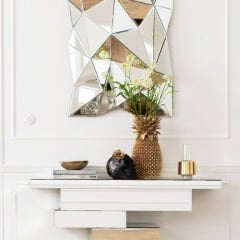 Flower Skull Poliresin Dekoratif Obje