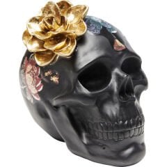 Flower Skull Poliresin Dekoratif Obje