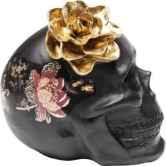 Flower Skull Poliresin Dekoratif Obje