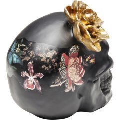 Flower Skull Poliresin Dekoratif Obje