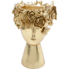 Flowercrown Gold Vazo 20cm