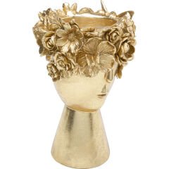 Flowercrown Gold Vazo 20cm