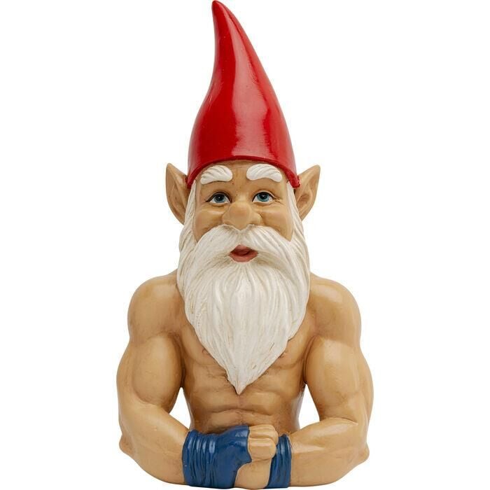 Deco Figurine Gnome Muscle 32cm