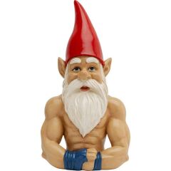 Deco Figurine Gnome Muscle 32cm