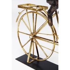 Dog With Bicycle Dekoratif Obje 44 cm